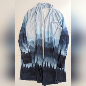 Blue Forest Scene Cardigan